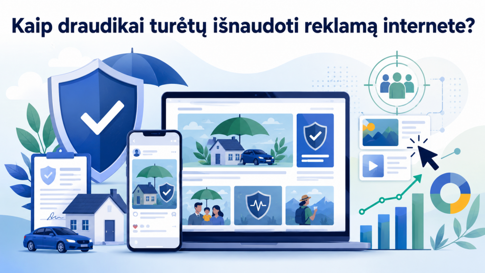 Kaip draudikai turėtų išnaudoti reklamą internete?